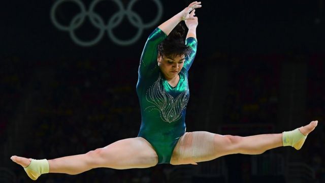 Alexa Moreno durante sua participação na Rio 2016