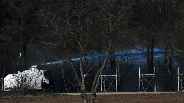 Yunanistan sınır mavi renkli tazyikli su