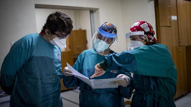 Ankara'da görev başındaki doktorlar