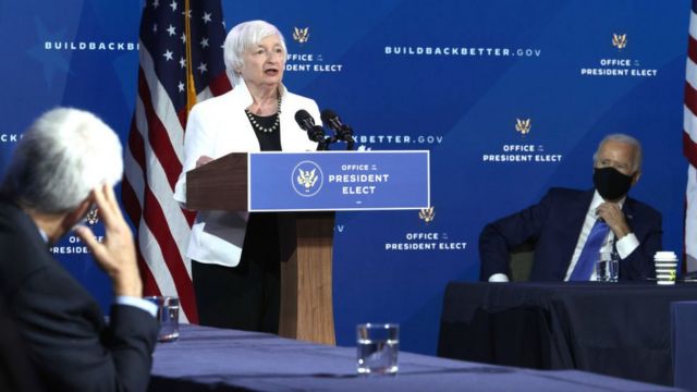 Janet Yellen y Jo Biden