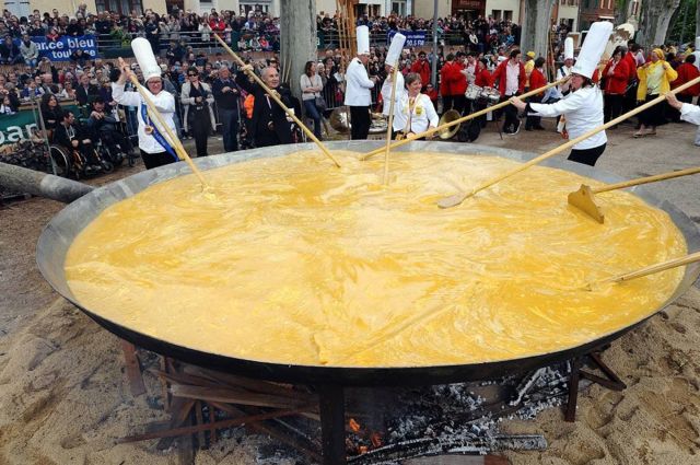Haciendo la omelette