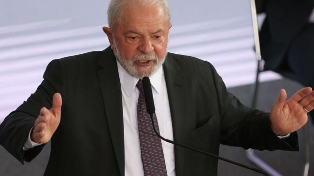 Lula durante cerimônia de lançamento do novo Bolsa Família em março de 2023