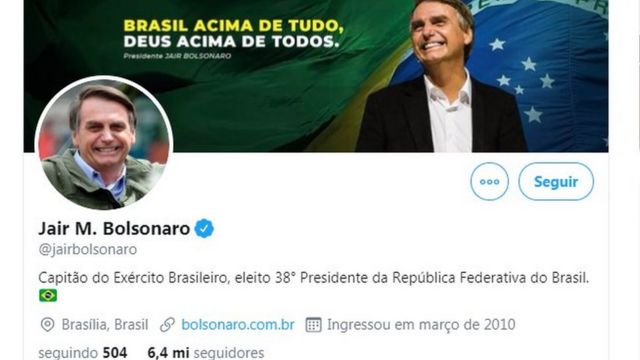 Twitter de Bolsonaro