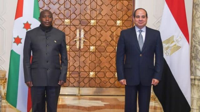 Perezida Ndayishimiye na Abdel Fattah Al-Sisi
