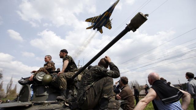 Украинские солдаты на востоке страны