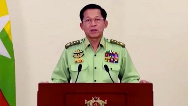 میانمار کے نئے فوجی حکمران جنرل من آنگ ہلینگ