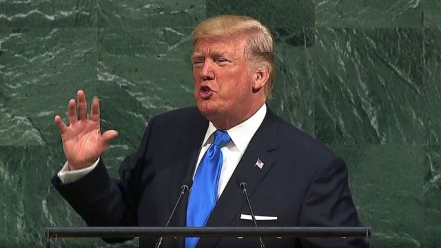 ترامب يلقي خطابه في الأمم المتحدة