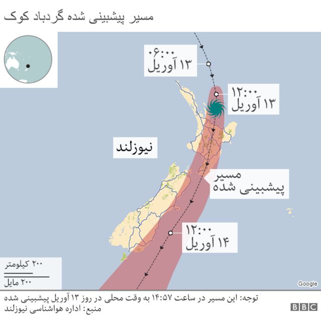 نقشه نیوزلند