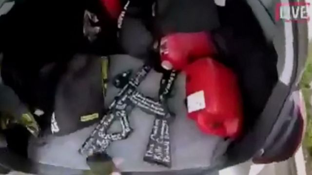 Weaponry shown in the footage circulating of the attack