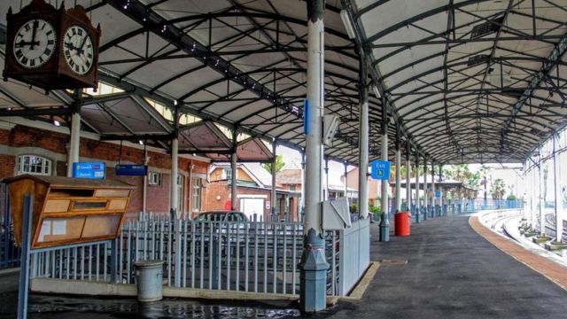 Estação de trem na África do Sul