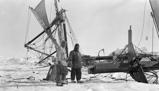 Shackleton com o navio