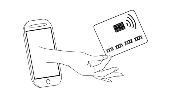 Teléfono y tarjeta de crédito