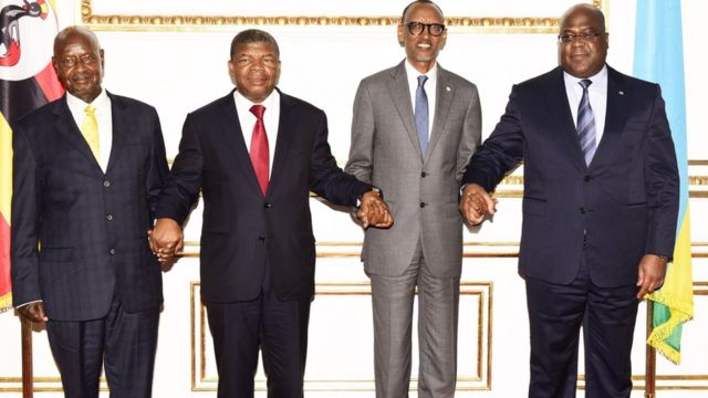 የኡጋንዳው ፕሬዚዳንት ዩዌሪ ሙሴቪኒና የሩዋንዳ አቻቸው ፖል ካጋሜ