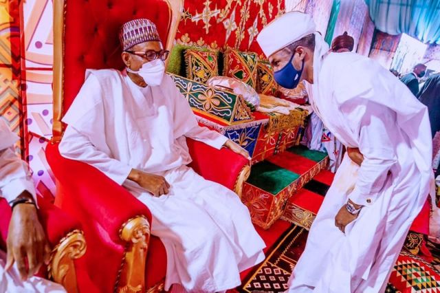 Yusuf Buhari And Zahra Bayero Wedding Fotos President Muhammadu Buhari Son Fatiha Fotos Bbc