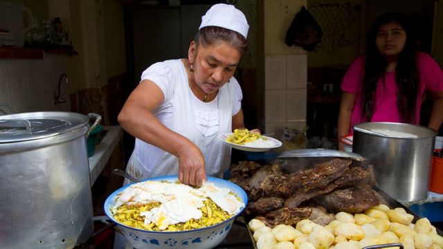 Vendedora en Bolivia