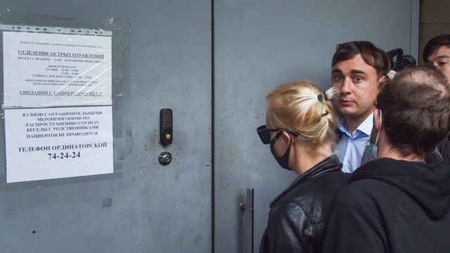 Nawalnys Frau im Krankenhaus