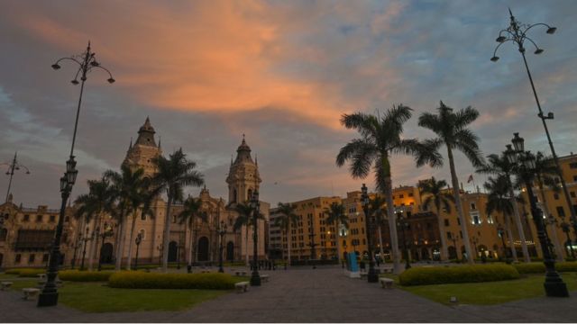 Plaza de Armas en Lima.