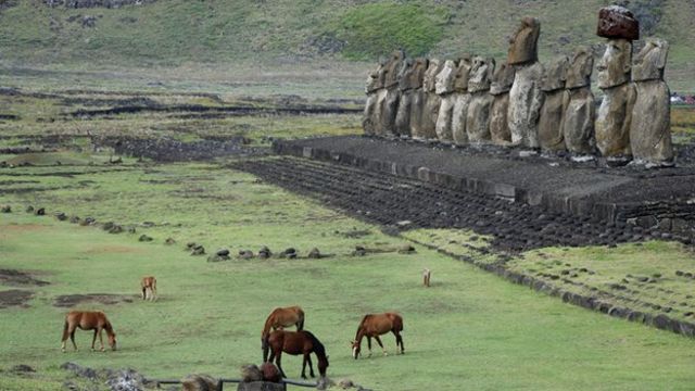 Moai on Easter Island