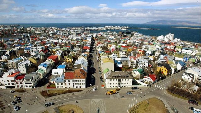 Reykjavik, capital de Islandia.