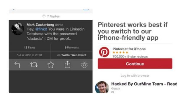 Reprodução do Pinterest de Zuckerberg (Pinterest/Reprodução)