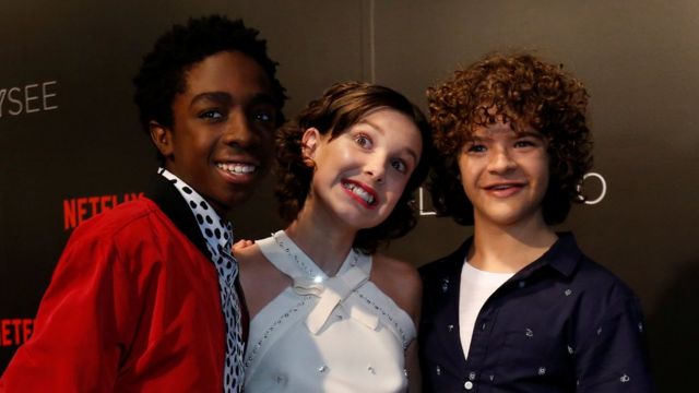 Protagonistas de la serie Stranger Things