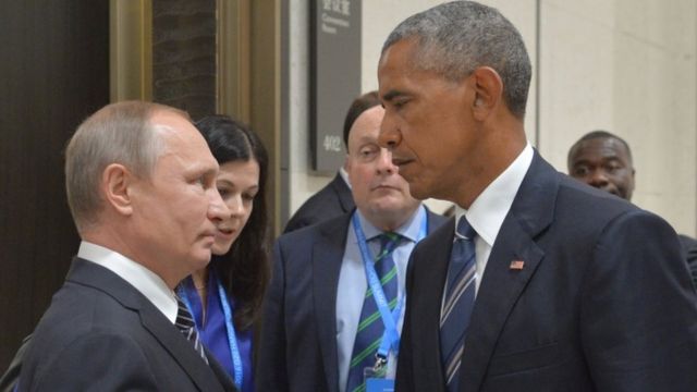 باراك أوباما وفلاديمير بوتين