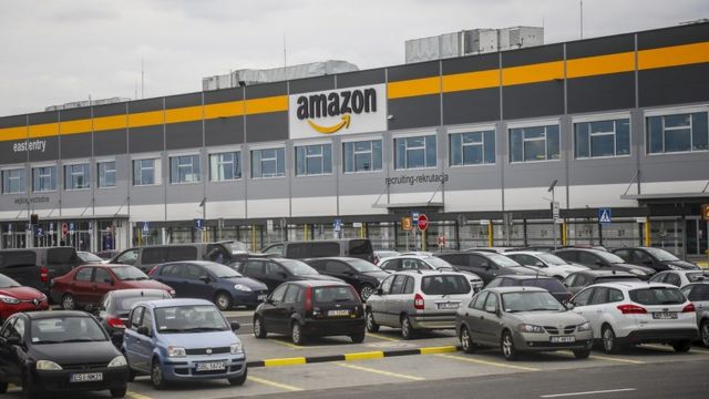 Amazon fulfilment center in Sosnowiec, Poland on 13 May, 2019.