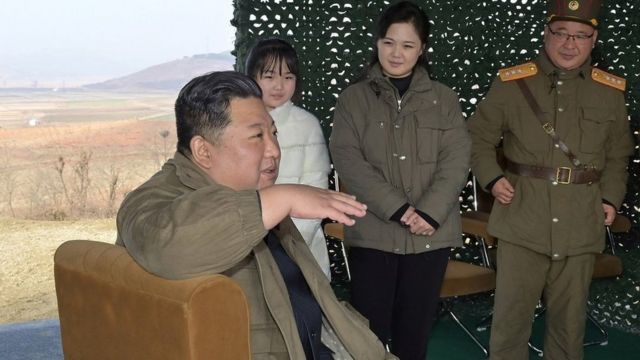 Kim Jong-un and daughter