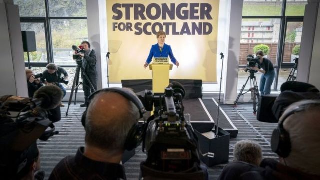 Sturgeon holds a press conference