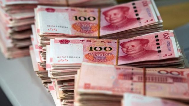 Billete de 100 yuanes