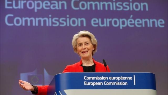 Ursula von der Leyen, presidente da Comissão Europeia,