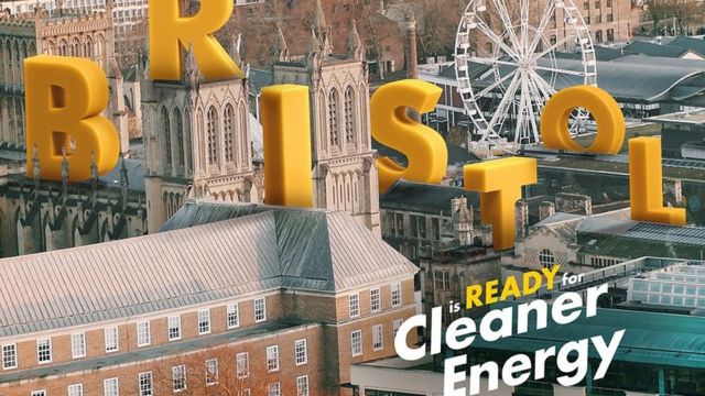 Shell afişi: 'Bristol temiz enerjiye hazır'