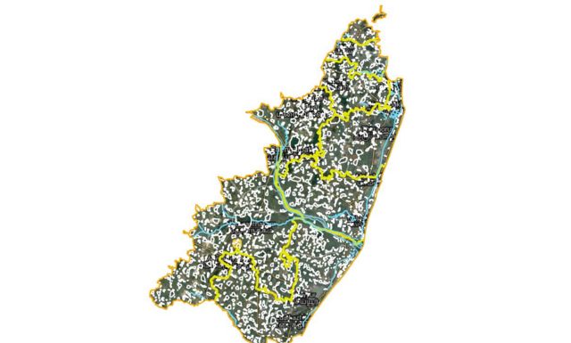 செங்கல்பட்டு நீர்நிலைகளை காட்டும் கூகுள் வரைபடம்