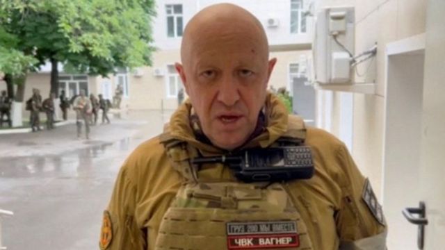 Yevgeny Prigozhin liderou uma marcha de mercenários durante o fim de semana