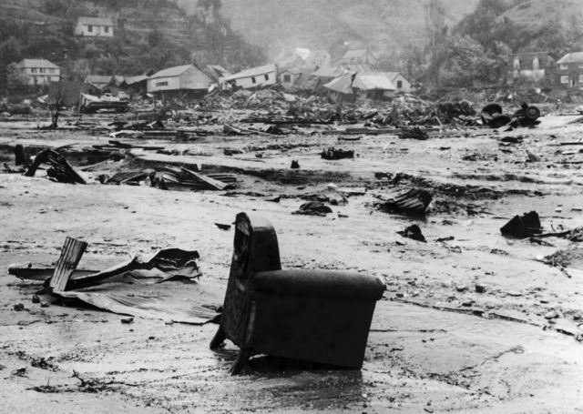 Escenas tras el terremoto de Valdivia, Chile