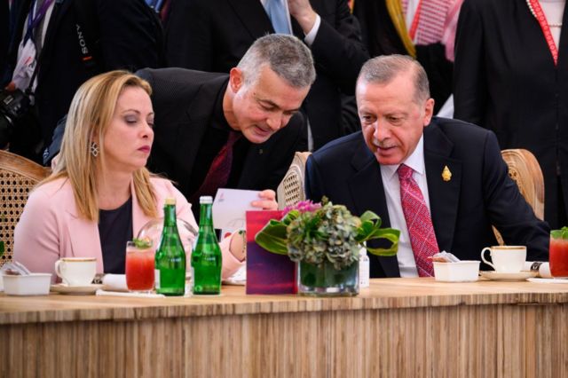 İki lider 15 Kasım 2022'de Bali'deki G20 zirvesinde