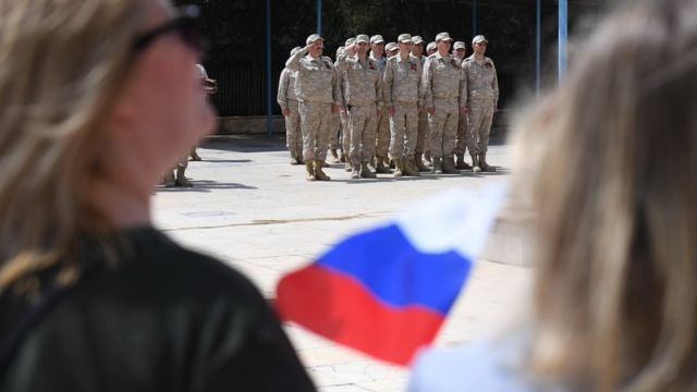 Российские военные в Алеппо