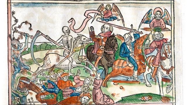Cavaleiros do Apocalipse retratados em Bíblia de 1522