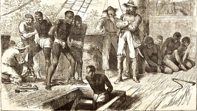 1881 engraving of a 'slave ship'