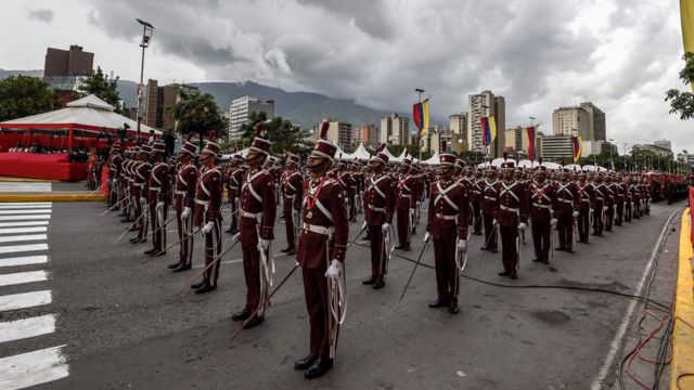 Military parade in Venezuela