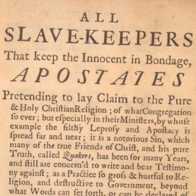 Capa do livro de Benjamin Lay contra a escravidão, publicado em 1737