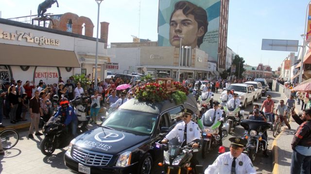 Cortejo fúnebre de Juan Gabriel.