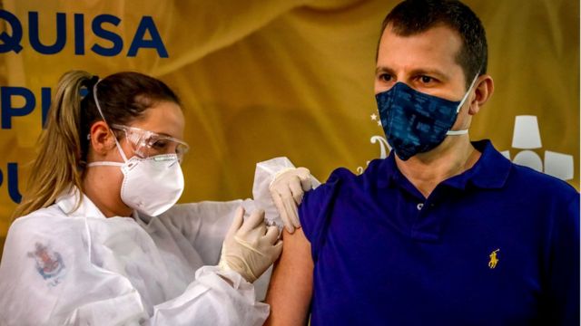 Prueba de vacuna en Brasil