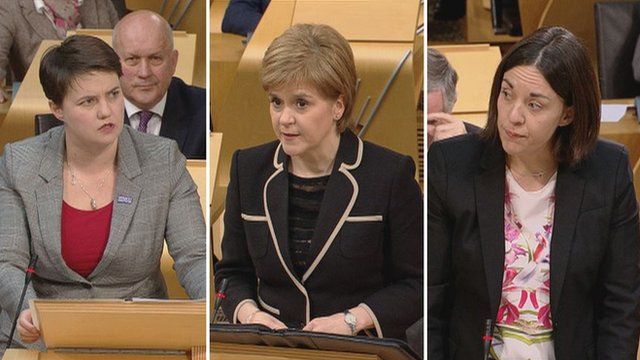 Ruth Davidson, Nicola Sturgeon and Kezia Dugdale