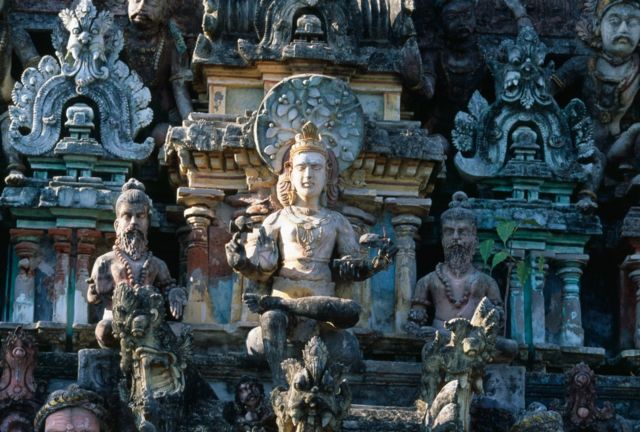 El templo de Nataraja en la India.