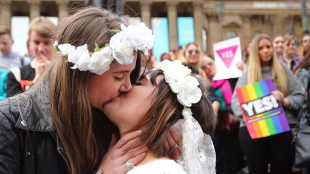 A atitude em relação à homossexualidade está mudando em vários países, o que pode abrir caminho para discussões mais abertas sobre sexo em geral