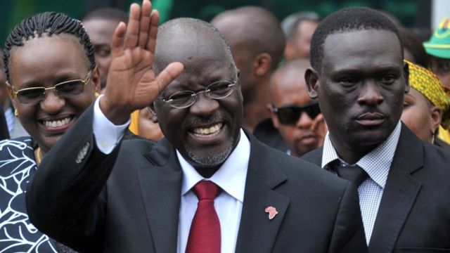 John Pombe Magufuli after being elected president (October 30, 2015)