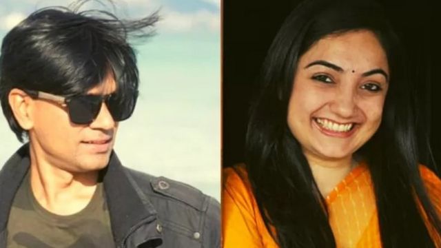 முகமது ஜுபைர், நூபுர் ஷர்மா (இடமிருந்து வலம்)