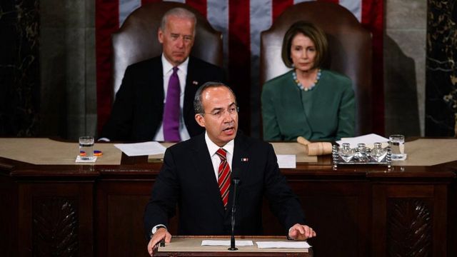 Biden, Calderón y Pelosi