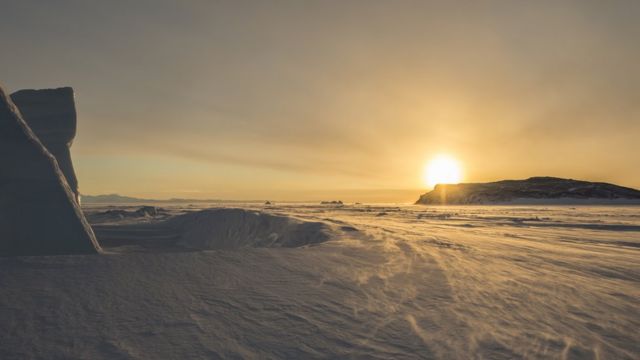 அண்டார்டிகாவில் ஒரு சூரிய அஸ்தமனம். (கோப்புப்படம்)